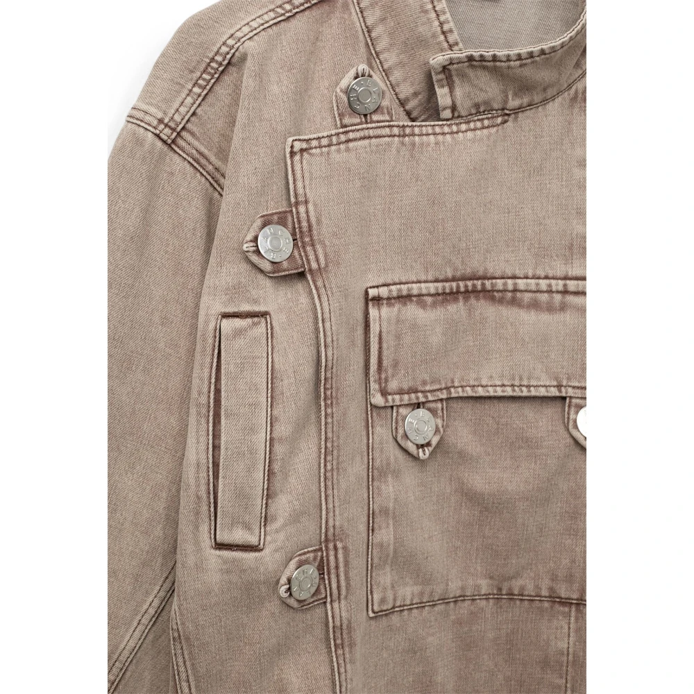 Blanche Utility Jacket in Oxford Tan Beige Dames