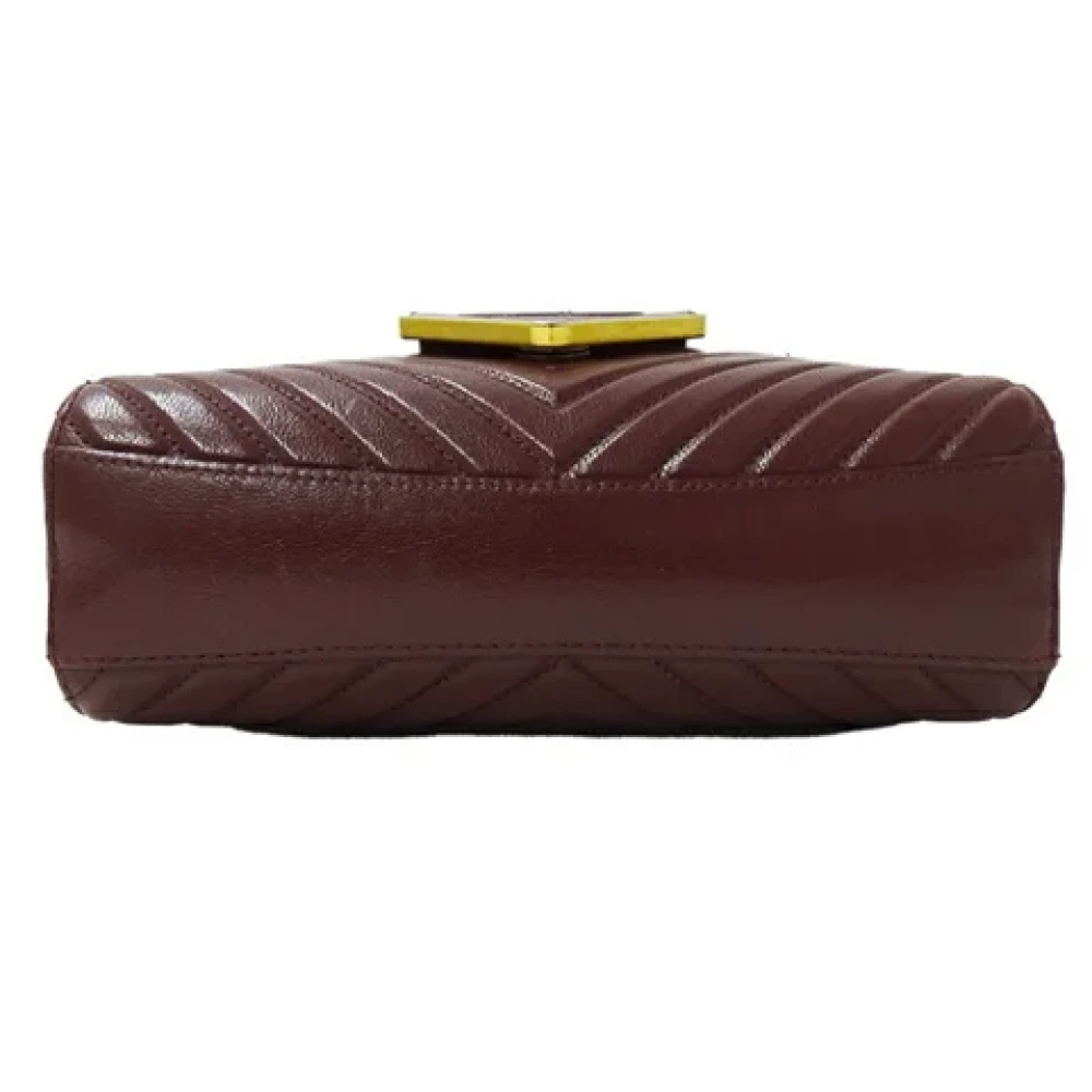 Chanel Vintage Pre-owned Leather chanel-bags Red Dames