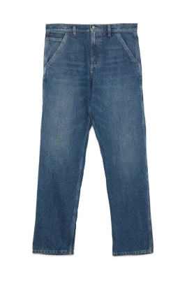 Stone Washed Denim Byxor