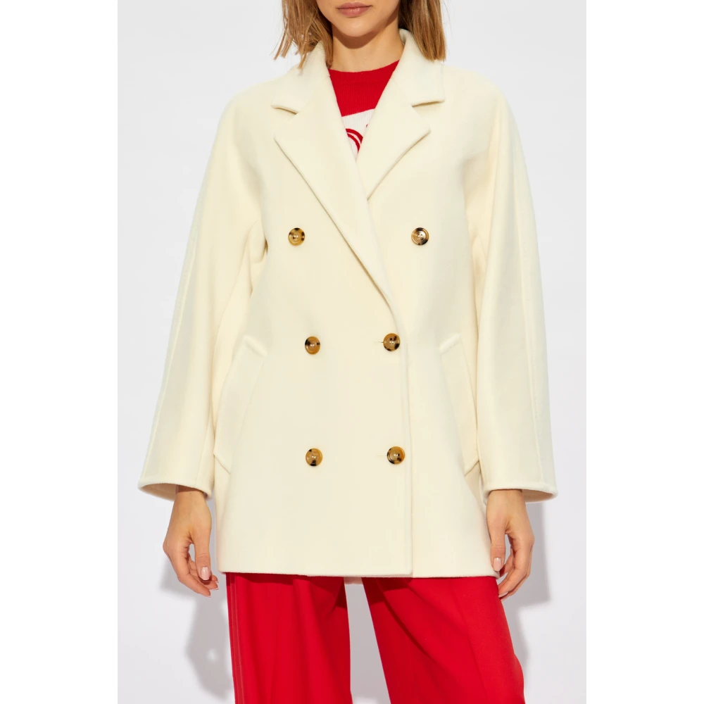 Max Mara Korte jas 'Rebus' Beige Dames
