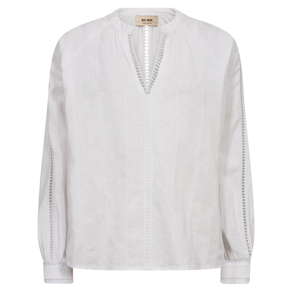MOS MOSH Boho Chic Linnen Blouse Spellbound White Dames