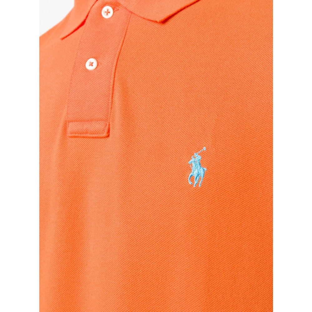 Ralph Lauren Gebreide polo shirt Orange Heren