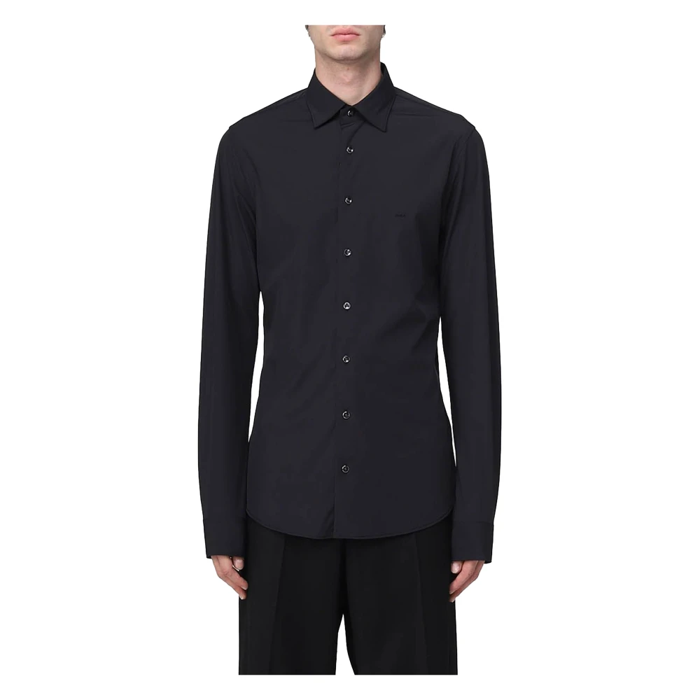 Michael Kors Men's Black Slim Performance Stretch Shirt