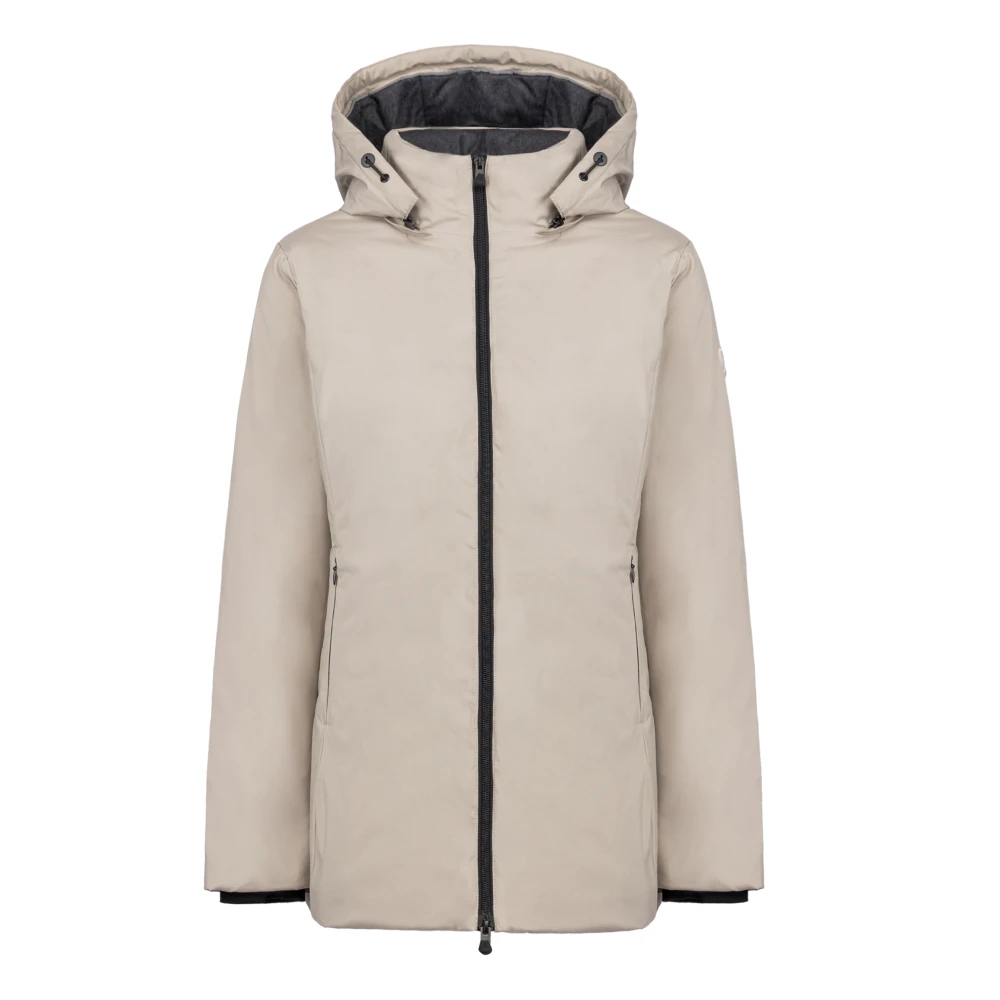 People of Shibuya Technische parka met afneembare capuchon Beige Dames