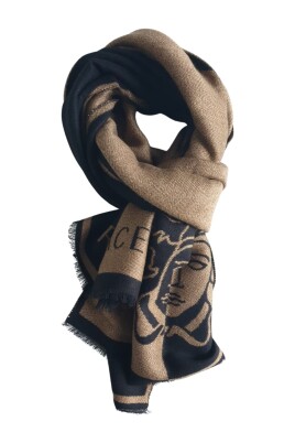 echarpe-pashmina-laine-marron