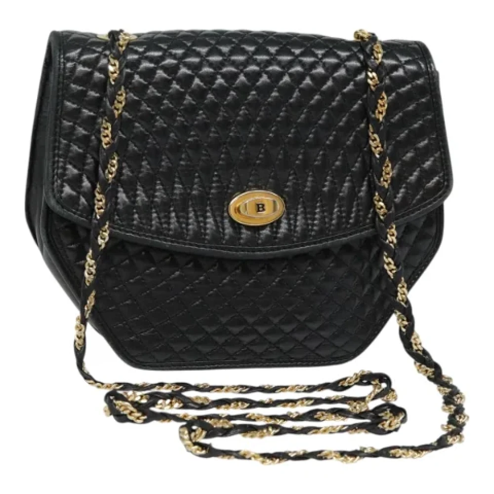Bally Pre-owned Leather shoulder-bags Black Dames