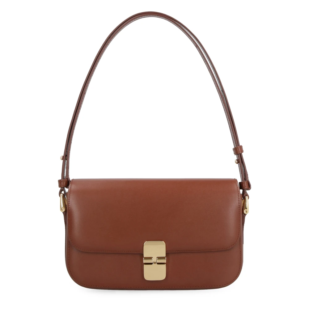 A.p.c. Women's Brown Shoulder Bags, One Size, Grace Baguette Bag