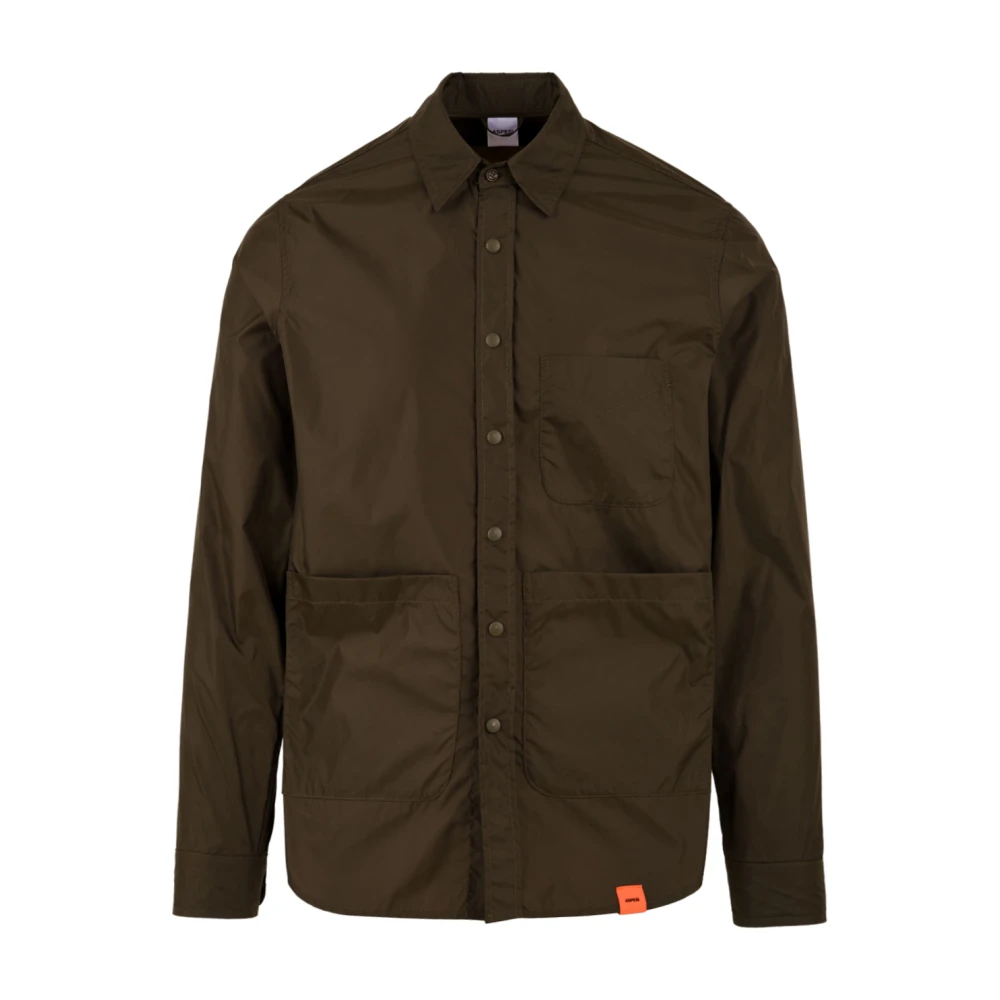Aspesi Militair Stijl Overhemd Green Heren