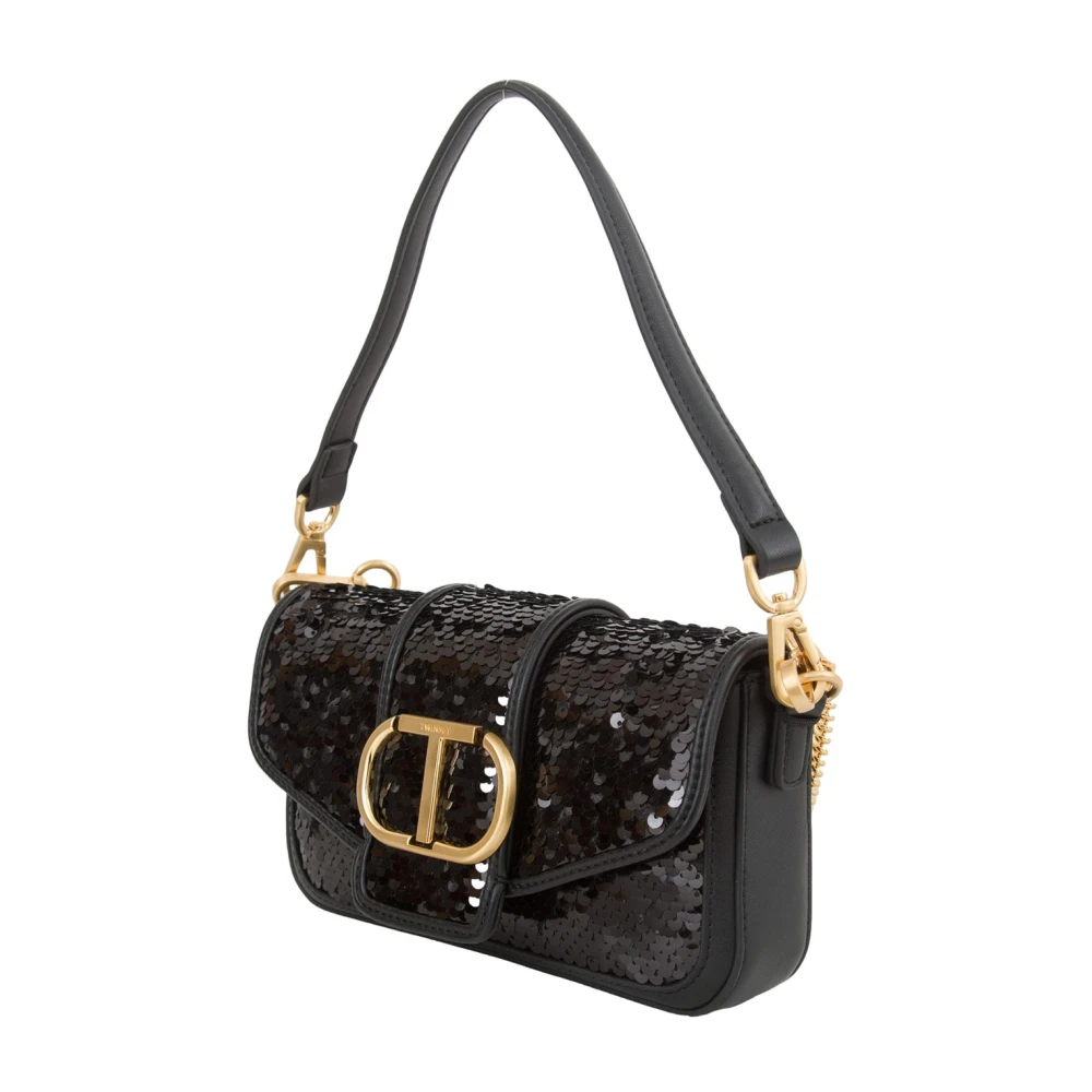 Twinset Zwarte Schoudertas Black Dames