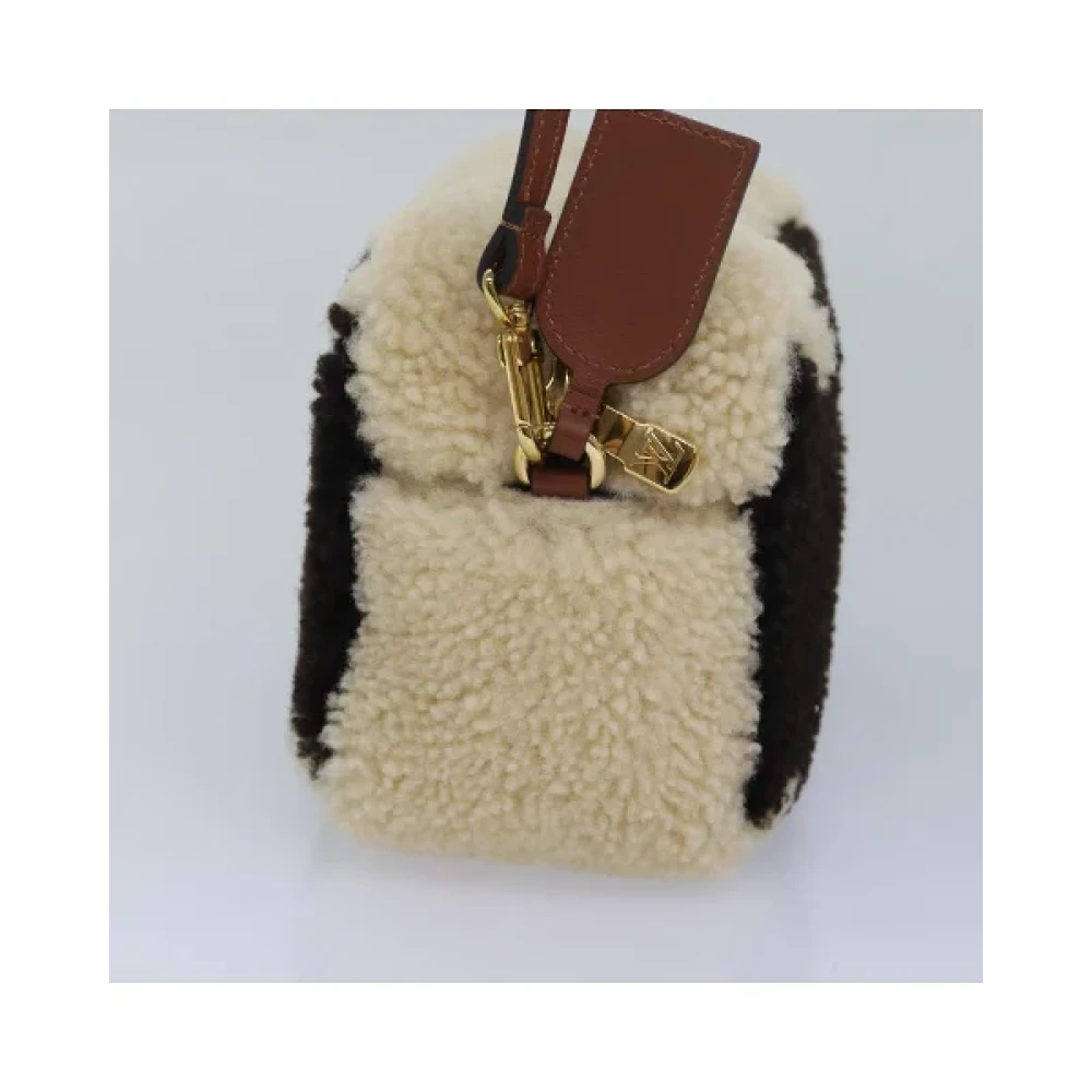 Louis Vuitton Vintage Pre-owned Wool louis-vuitton-bags Beige Dames
