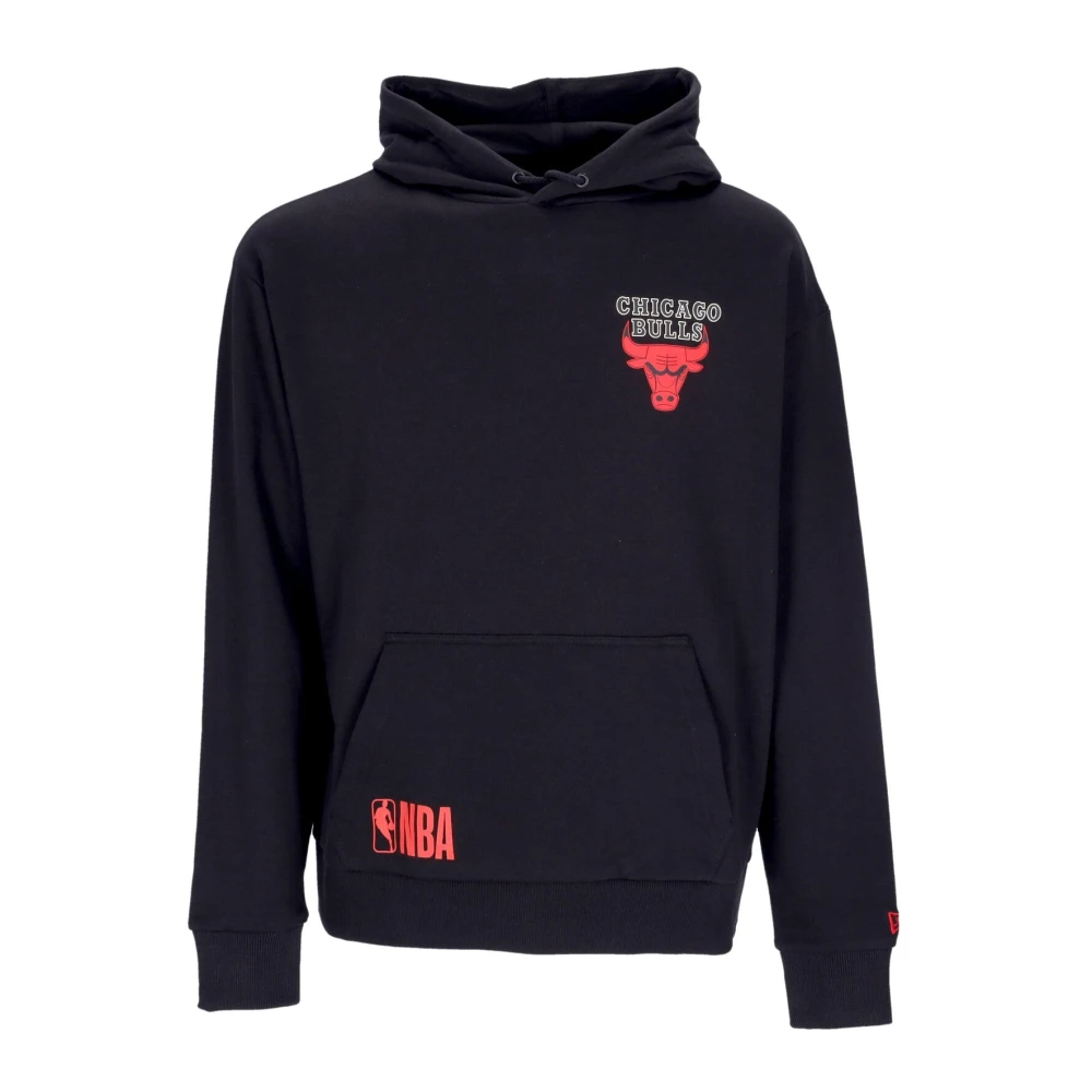 New era Chicago Bulls Logo Hoodie Zwart Black Heren