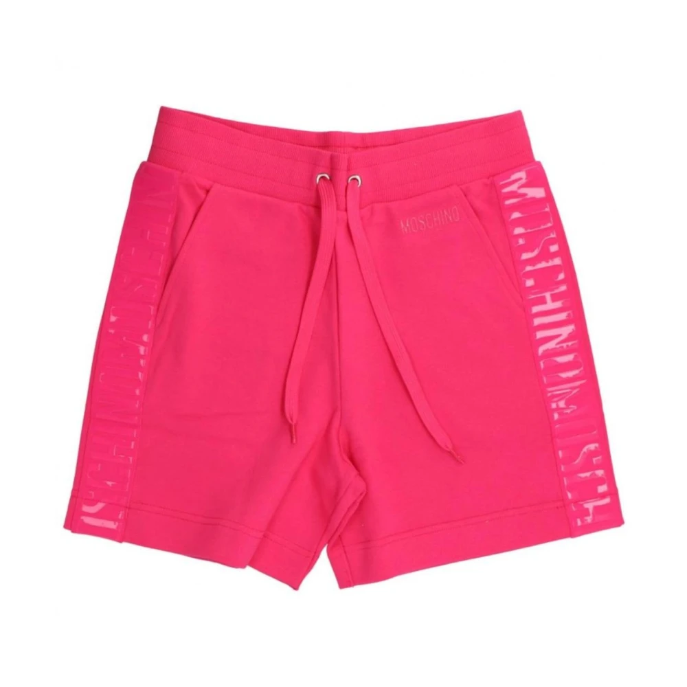 Moschino Heren Logo Banded Shorts Pink Heren