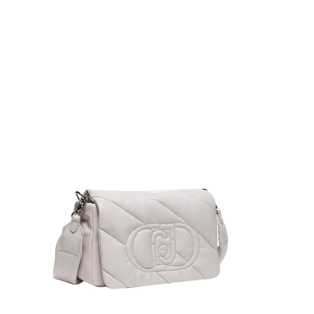 Liu Jo Beige Schoudertas met Gouden Details White Dames