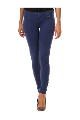 Stretch Skinny Jeans med Dragkedja Stängning