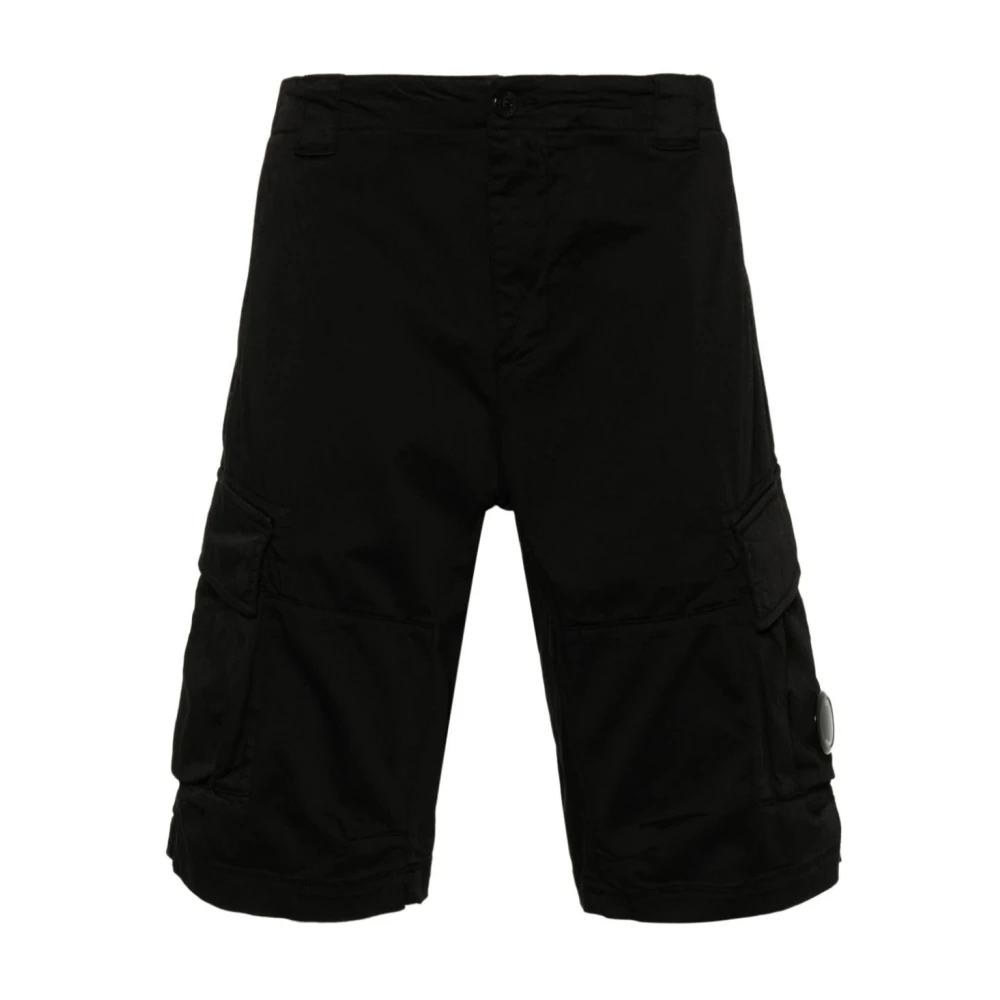 C.P. Company Zwarte Katoenen Bermuda Shorts Black Heren