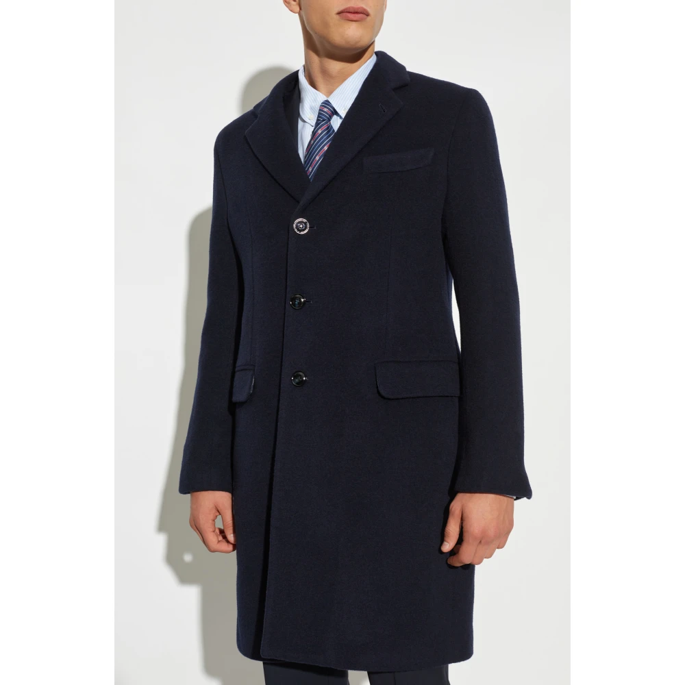 Giorgio Armani Wollen jas Blue Heren