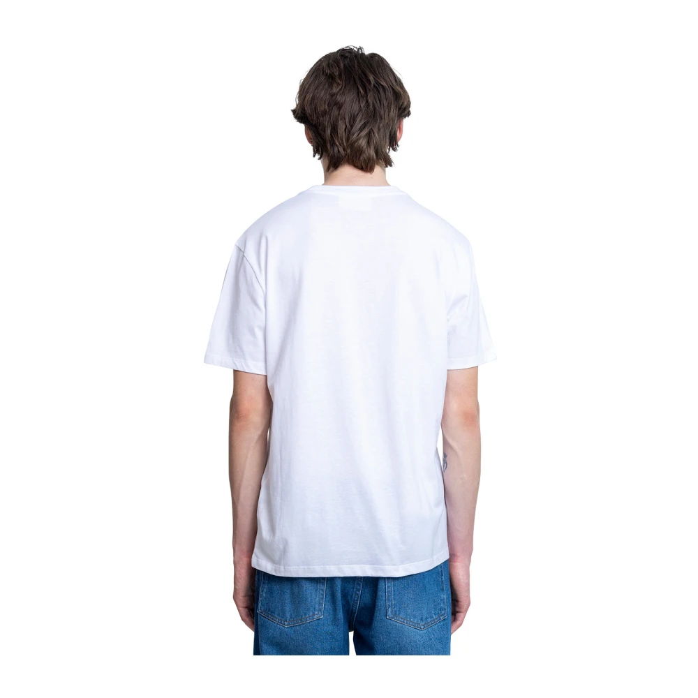 Ami Paris Hart T-shirt in wit White Heren
