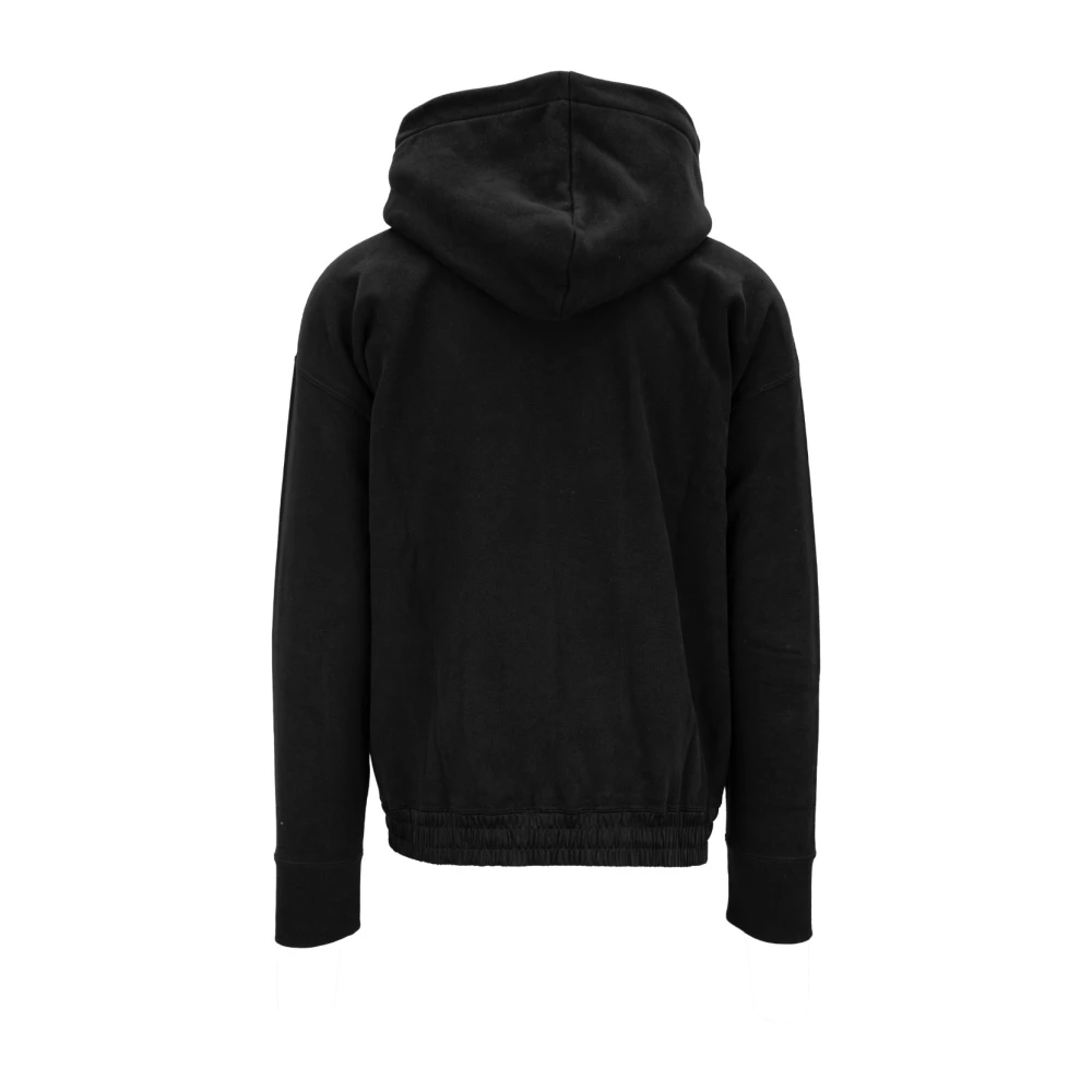 Saint Laurent Hoodie met geborduurd logo Black Heren