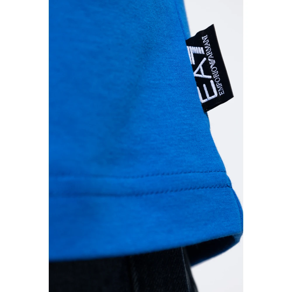 Emporio Armani EA7 T-shirt met print Blue Heren
