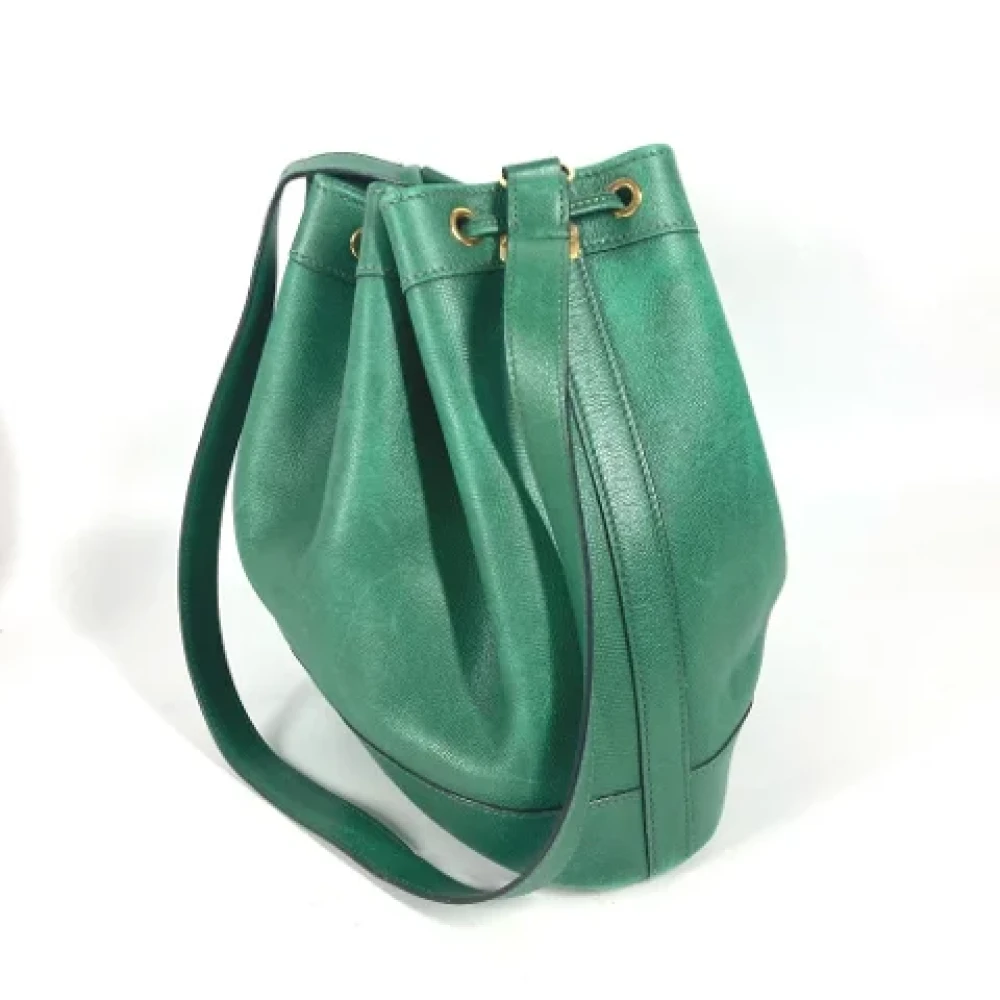 Hermès Vintage Pre-owned Leather shoulder-bags Green Dames
