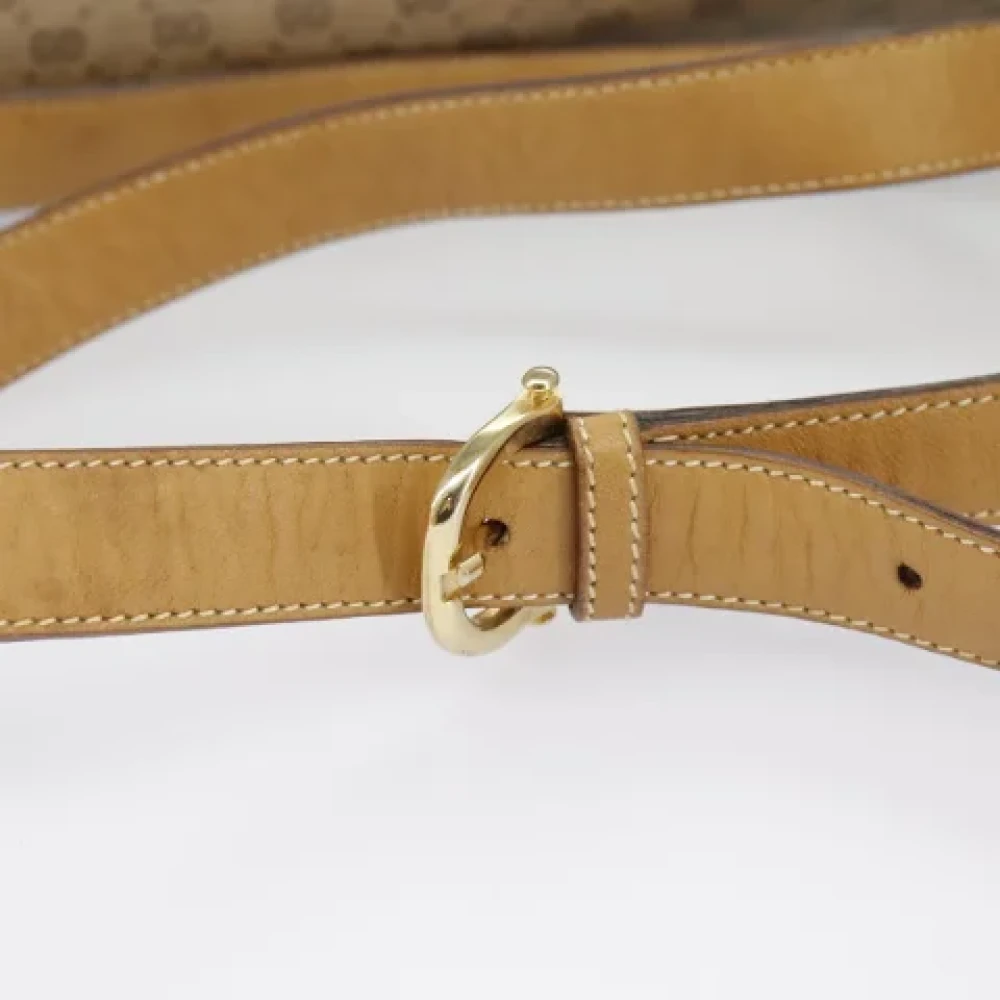 Gucci Vintage Pre-owned Canvas gucci-bags Beige Dames