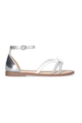 Vita laminerade sandaler Amira 931