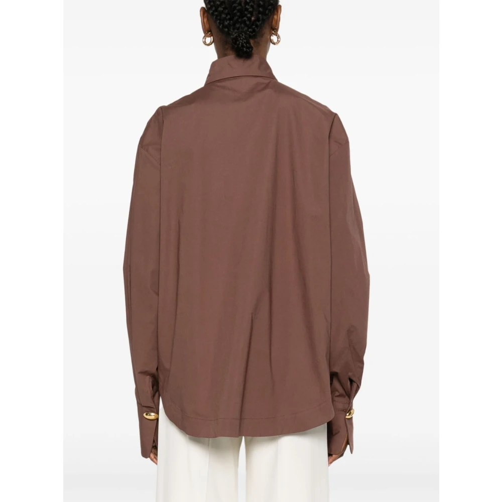 Federica Tosi Bruine Overhemd Collectie Brown Dames