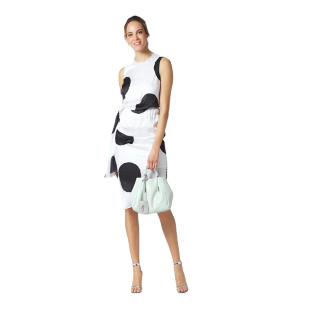 Manila Grace Elegante Jurk voor Vrouwen White Dames