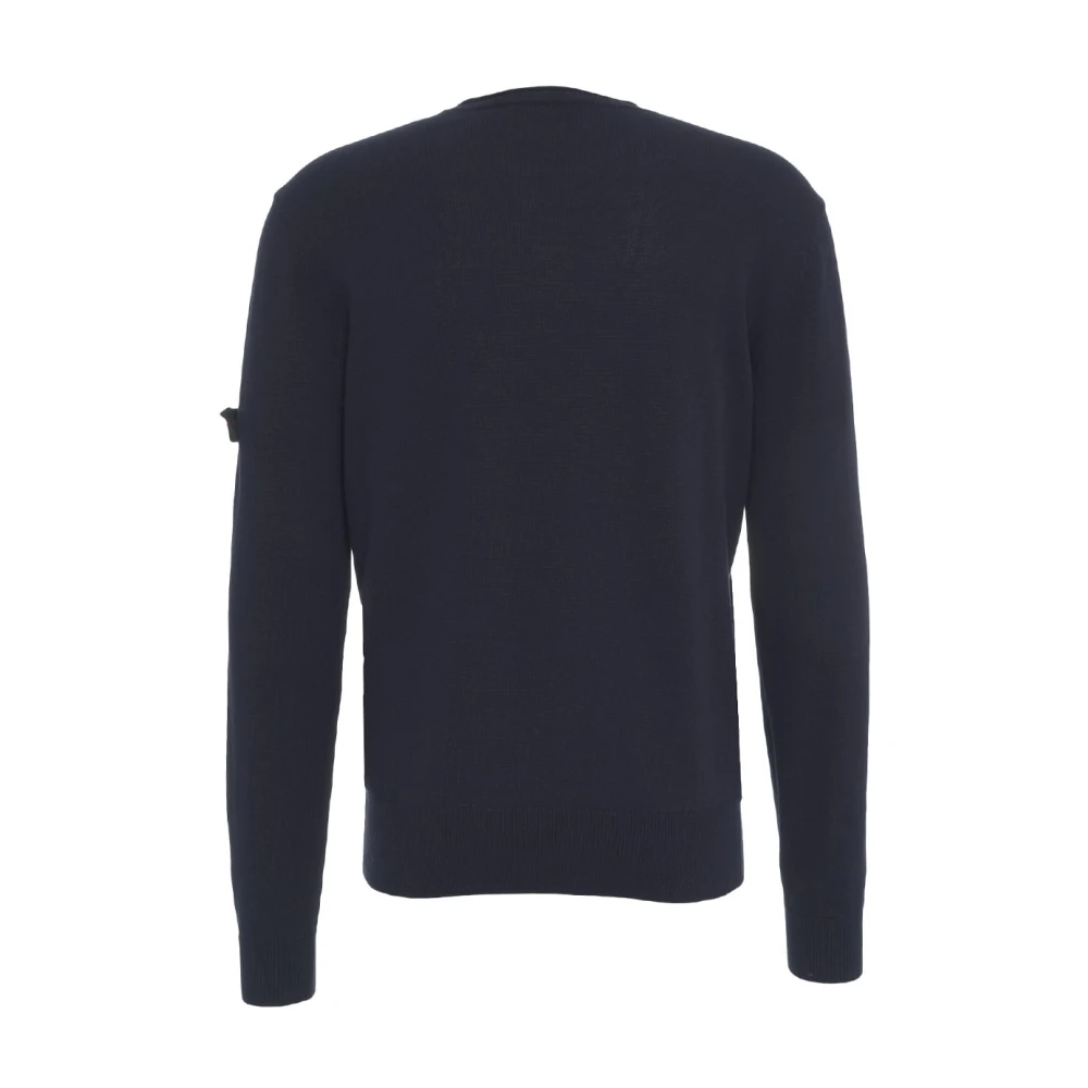 Peuterey Blauwe Gebreide Trui Ss25 Blue Heren