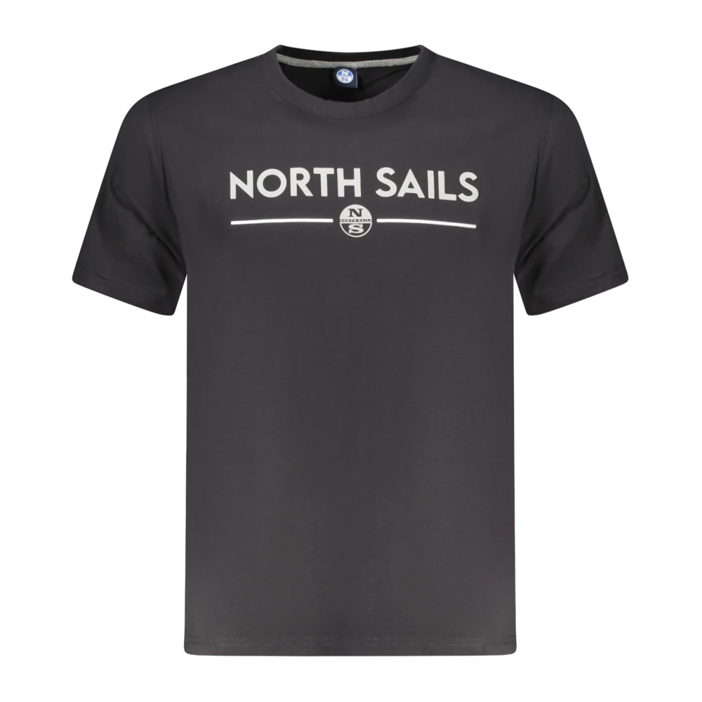 North Sails Hombre Negro - Camiseta De Manga Corta- Tops - L- Camiseta De Manga Corta