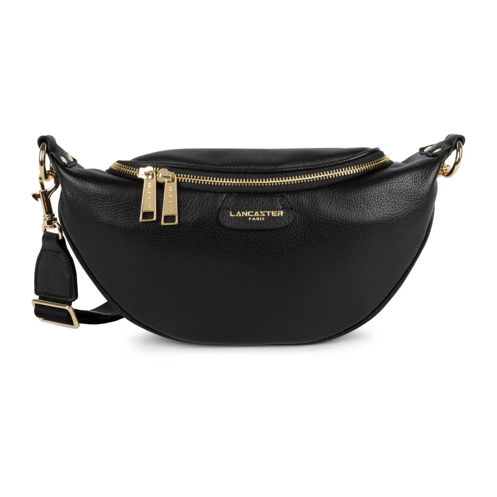 Lancaster Unisex Black Zippered Dune Fanny Pack - Bum Bags - One Size - Bags
