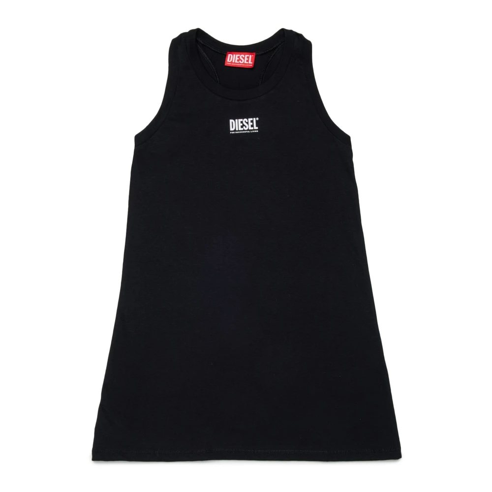 Diesel Girls Black Mcundy Logo-Print Dress - Dresses - 10 Y - Kids