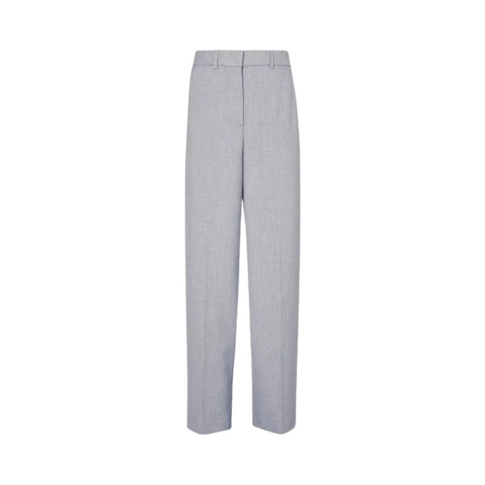 Liu Jo Chino Broek Bevroren Kleur Rechte Snit Gray Dames