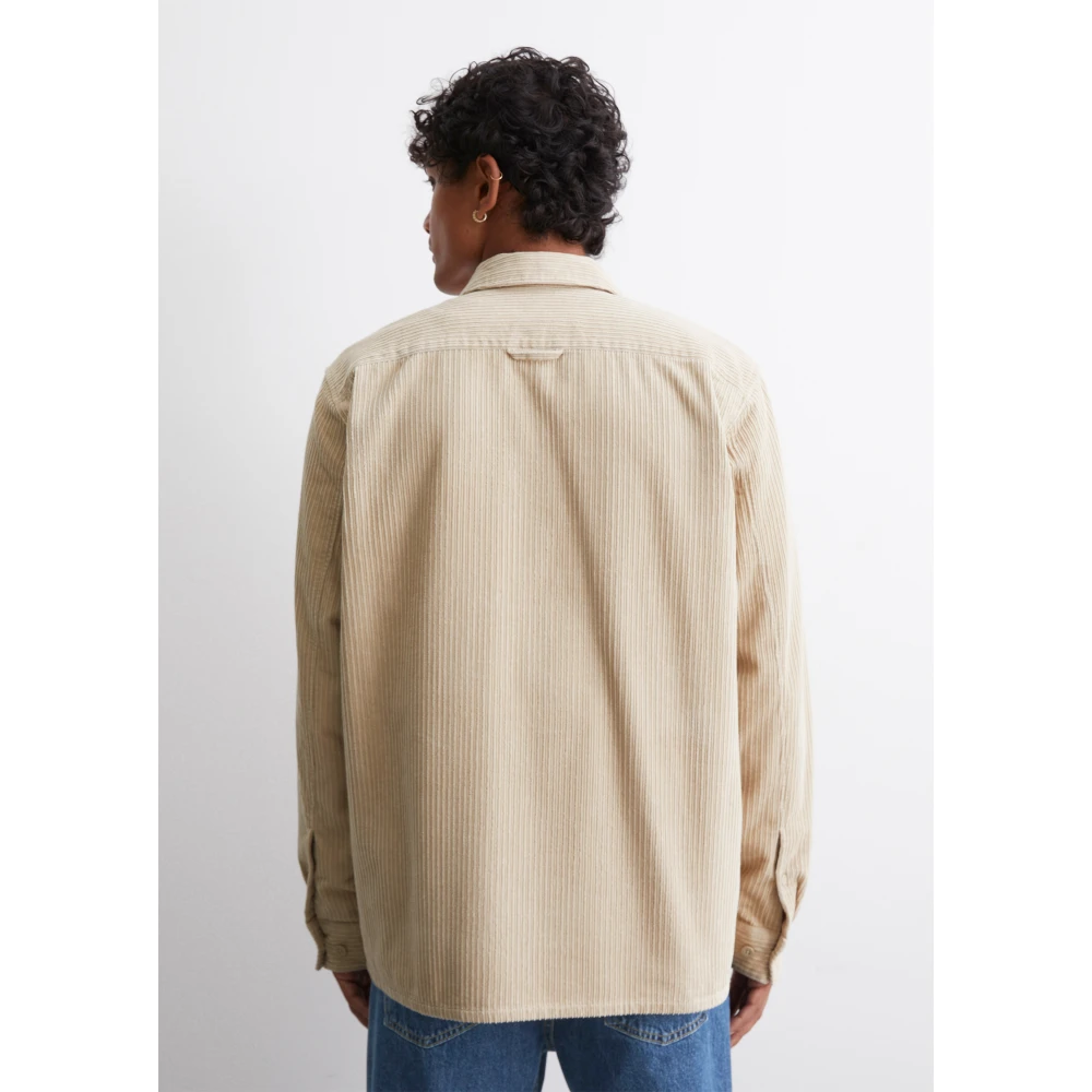 Marc O'Polo Ribfluwelen overhemd Black Heren