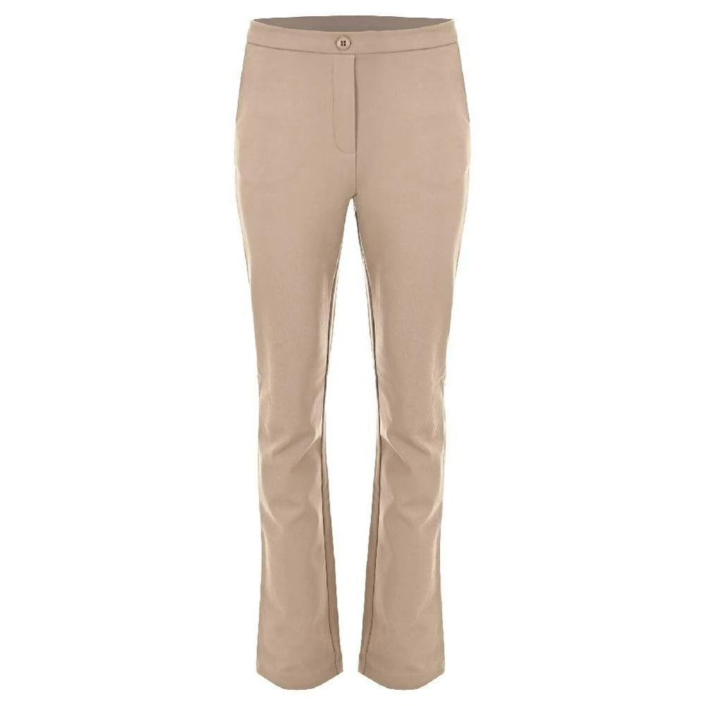 DNM Pure Wide Trousers Beige Dames