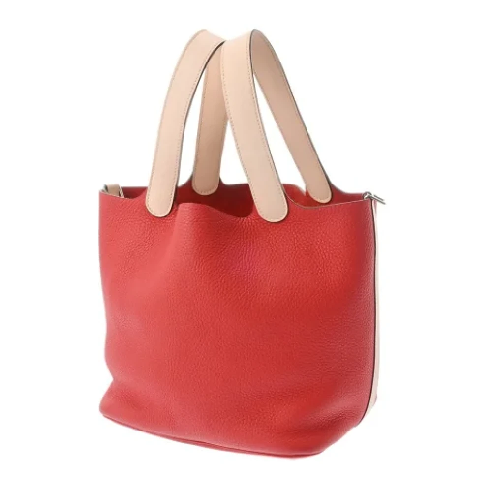 Hermès Vintage Pre-owned Leather handbags Red Dames