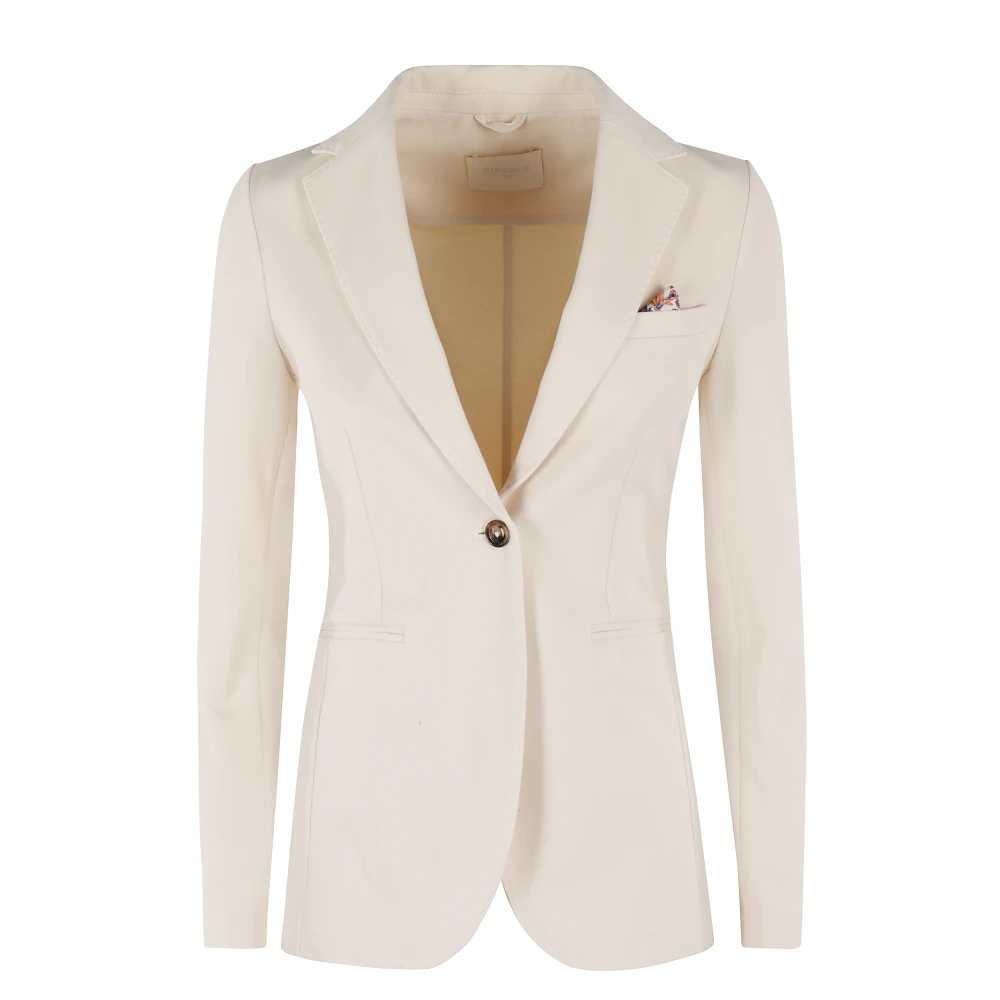 Circolo 1901 Piquet Stijl Jas Beige Dames