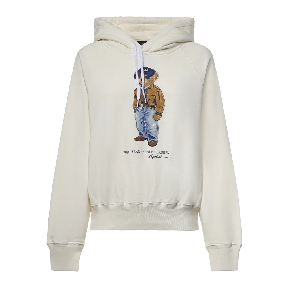 Polo Ralph Lauren Donna Bianco Felpe, L, New,