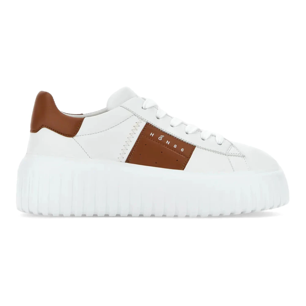 Hogan Women's White H-Stripes Sneakers