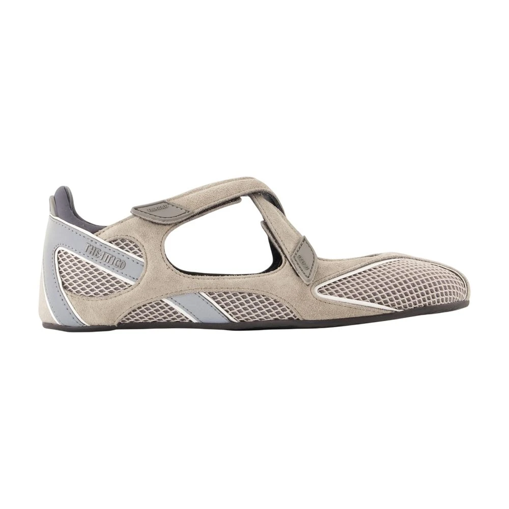 The Attico , Ballerina Shoes, Female, Gray, 7 Uk, Floor 01 Ballerina Flat