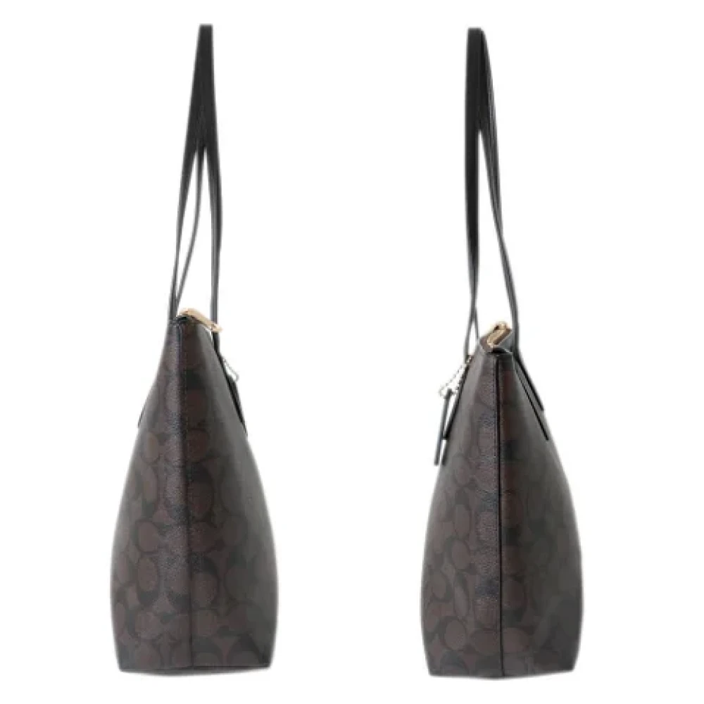 Coach Pre-owned Fabric shoulder-bags Brown Dames