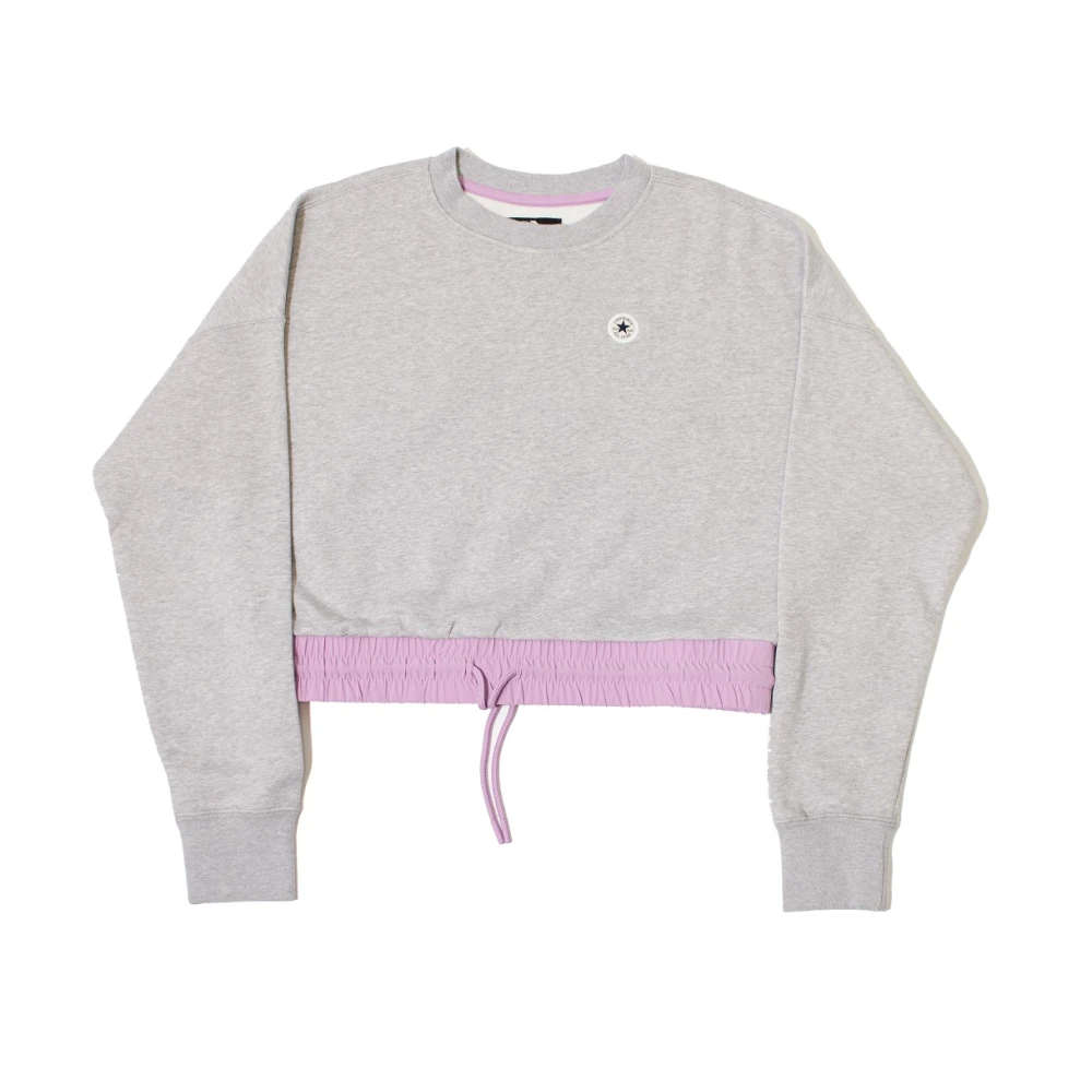 Converse Chuck Crew Light Sweatshirts Gray Dames
