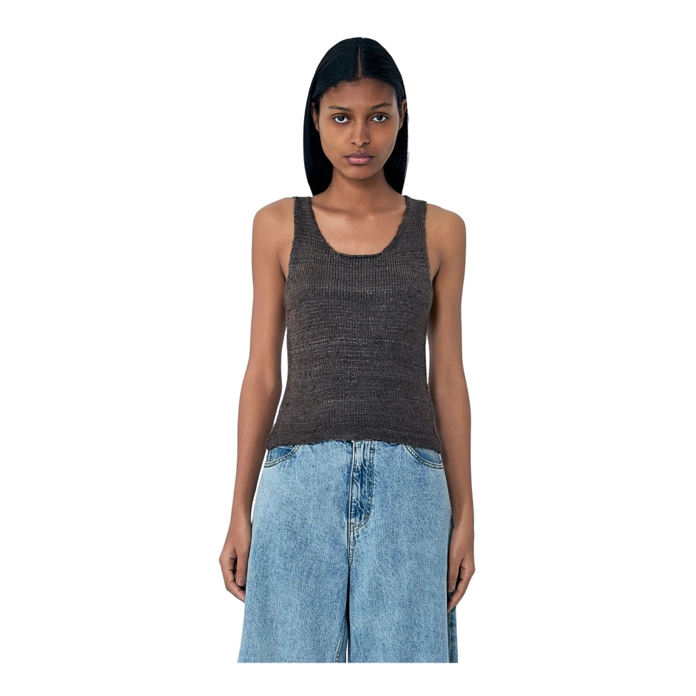 Our Legacy Women's Brown Solo Tank Top