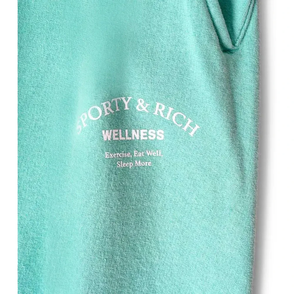 Sporty & Rich Casual Katoenen Broek Blue Heren