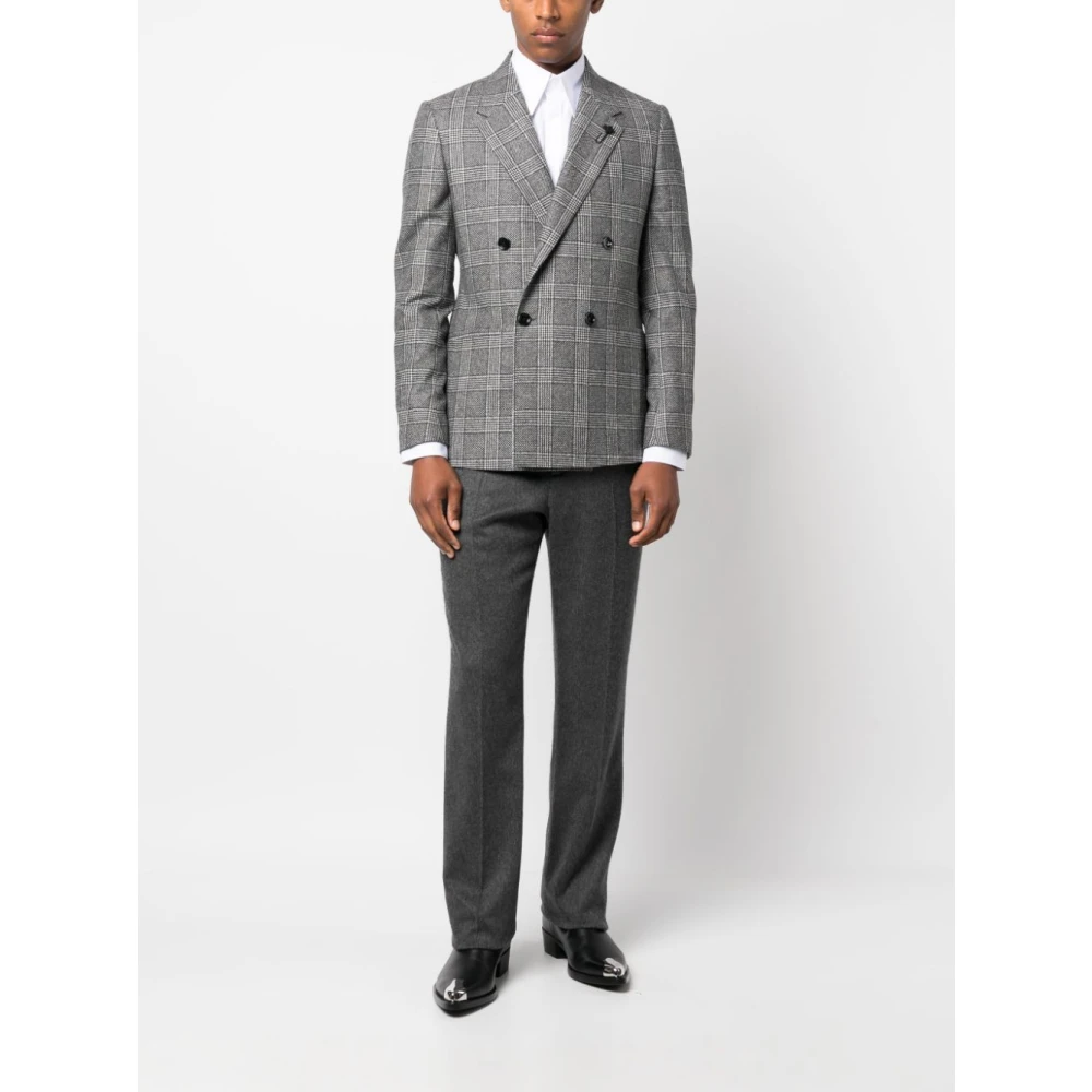 Dolce & Gabbana Witte Slim Fit Overhemd met Puntige Kraag en Lange Mouwen White Heren