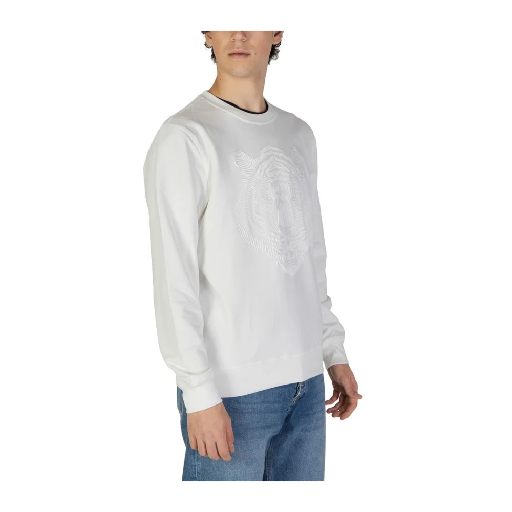 Antony Morato Witte Katoenmix Longsleeve Shirt White Heren