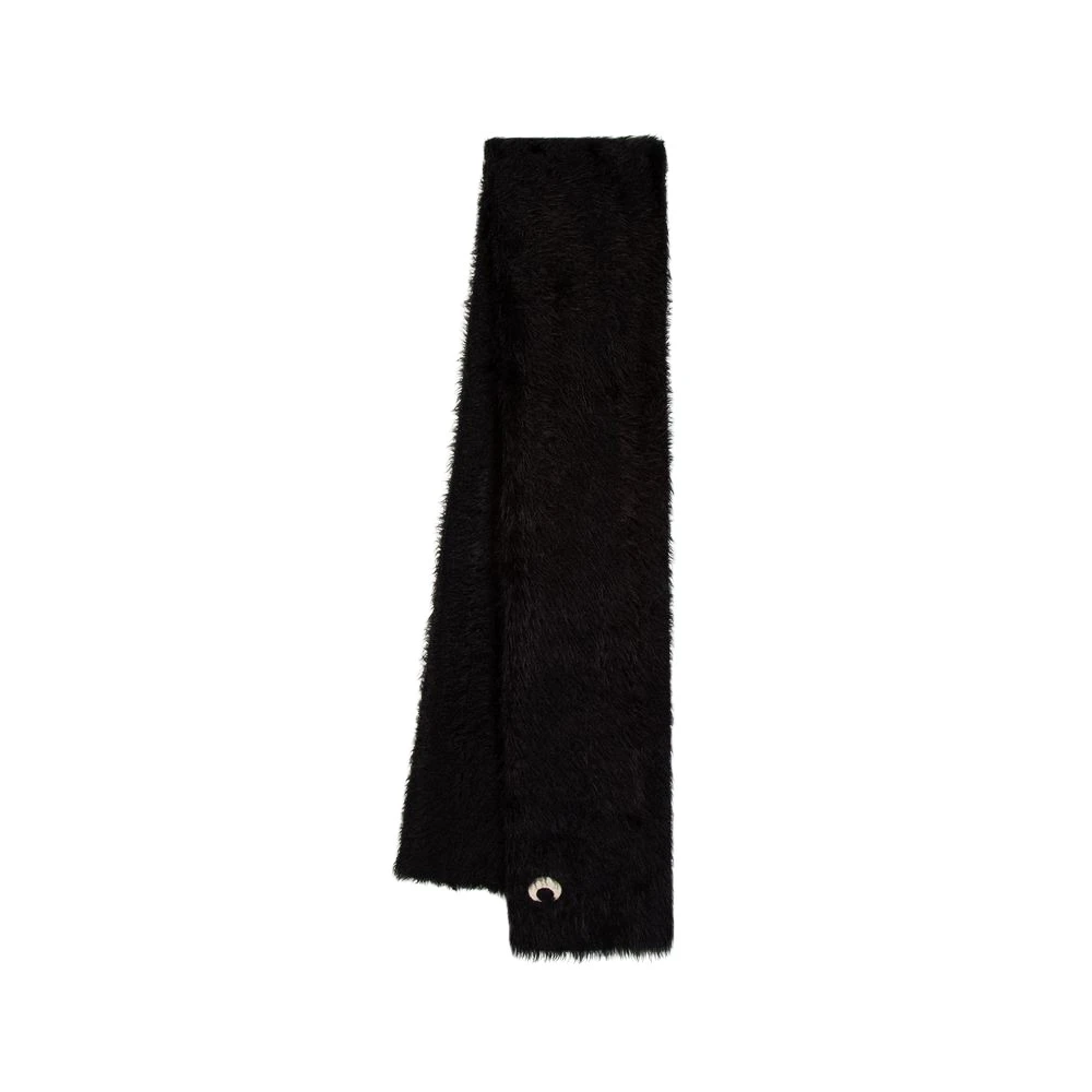 Marine Serre Zwarte Puffy Sjaal Synthetisch Materiaal Black Unisex