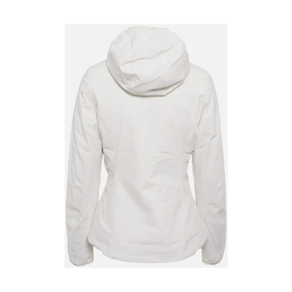 K-way Wit Zwart Zip-Through Sweatshirt White Dames
