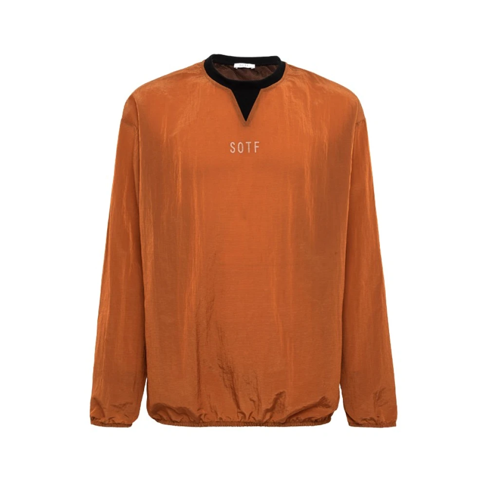 Sotf Vintage Vattentät Crewneck Sweatshirt Orange, Herr
