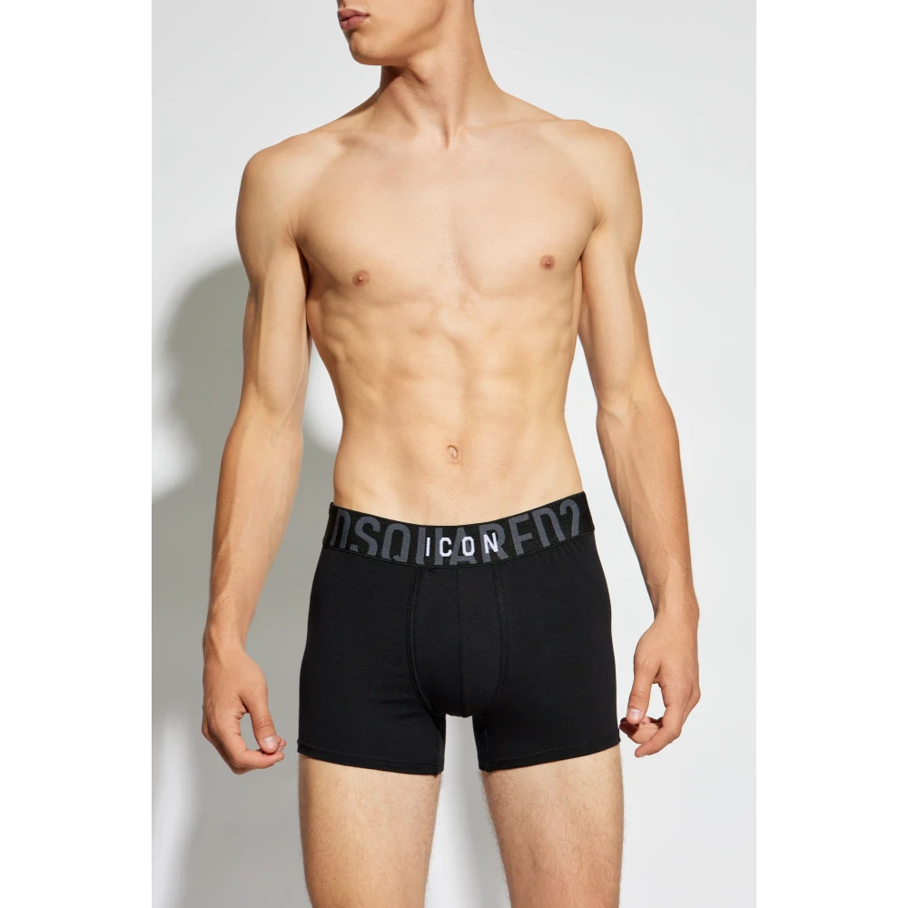 Dsquared2 Boxershorts met logo Black Heren